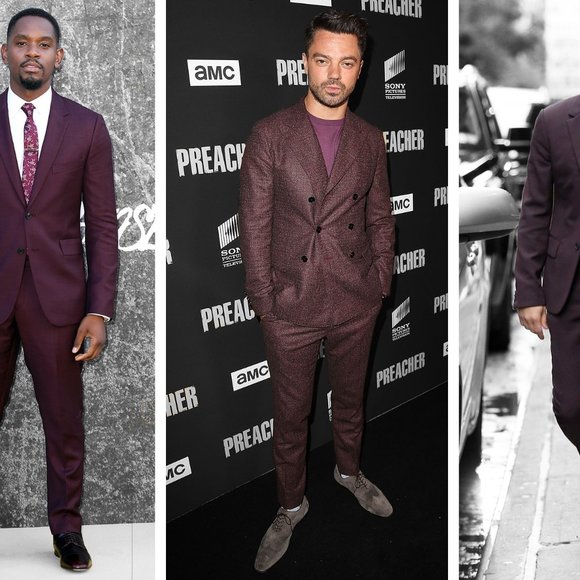 Maroon Burgundy Men Toxedo Blazer Size 38 a must have ! - Picture 6 of 9